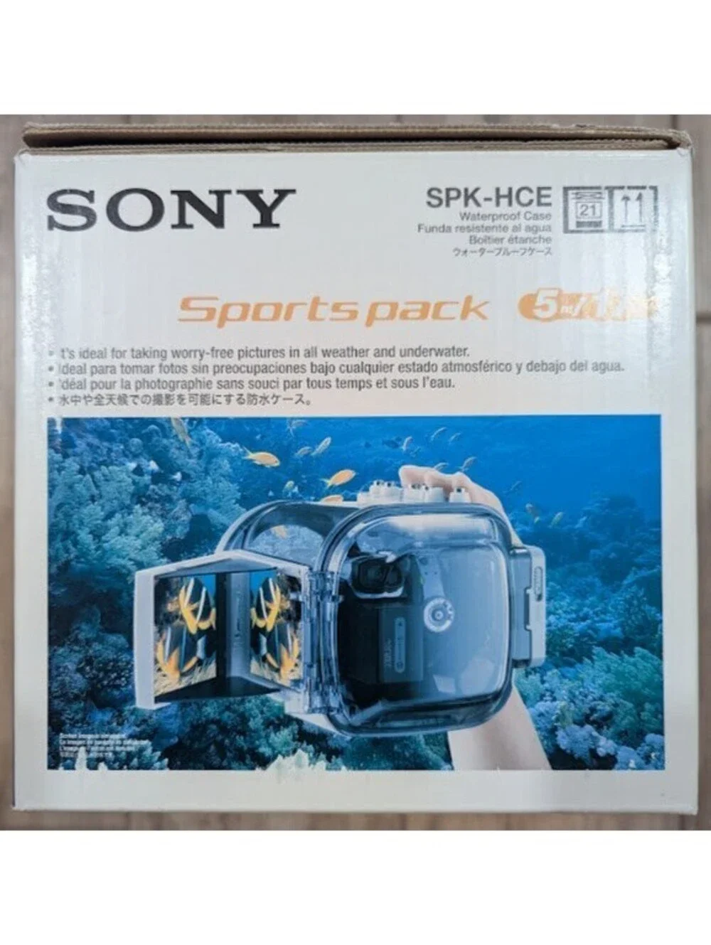 Sony spk-hce Sports Pack Waterproof Case Handycam Camcorder Adapters